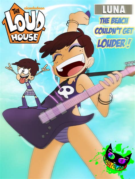 Luna Loud Loud House Beach Rock By Silent Sid On Deviantart