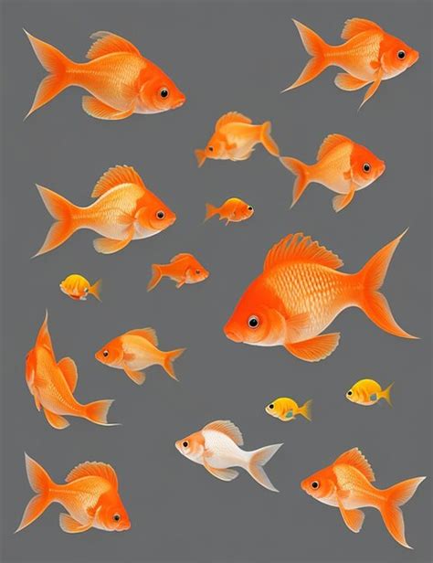 Premium Vector Vector Goldfish Isolated On White Background