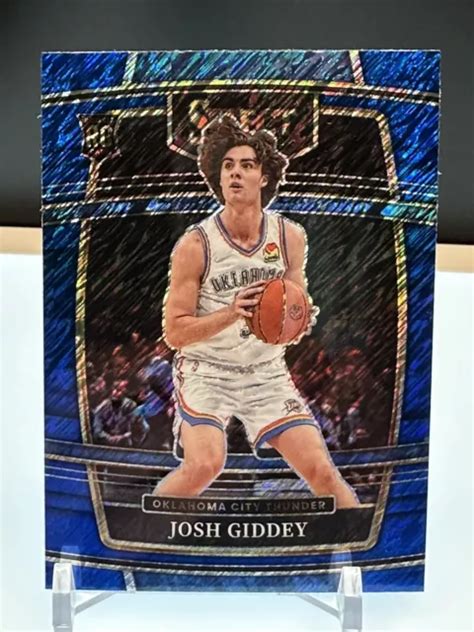 Panini Select Basketball Josh Giddey Blue Shimmer Prizm Rookie