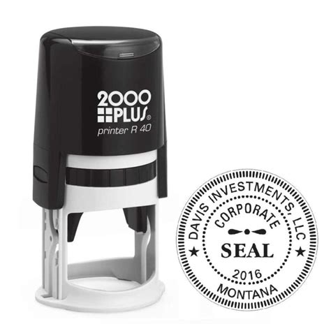 Printer R40 1 58 Diameter Round Self Inking Stamp Successful Signs