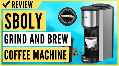 Sboly Coffee Machine Grind And Brew 2 In 1 Automatic Single Serve