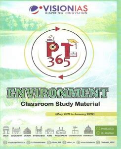 Vision Ias Pt Environment Classroom Study Material May To