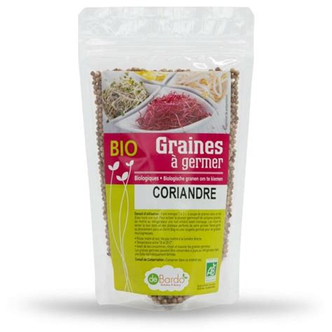 Graines Germer Coriandre Bio G Debardo