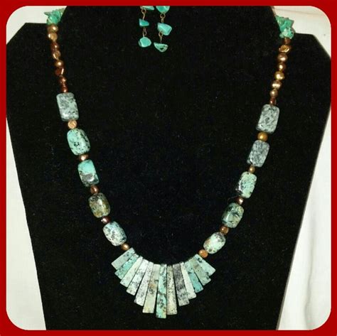 Handcrafted Jewelry Reduced African Turquoise Necklace Set Poshmark