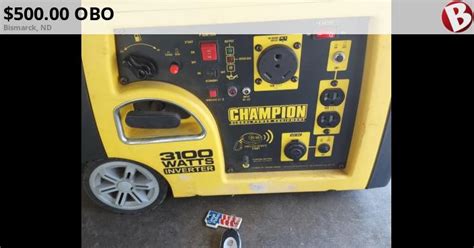 Champion 3100 Inverter Generator With Remote Start Bismarck Nd