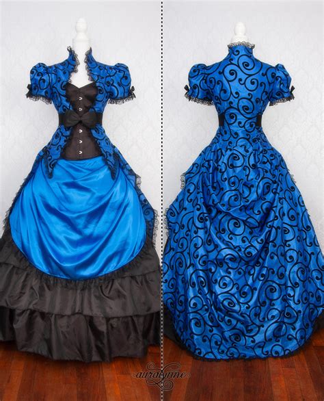 Blue Victorian Ball Gowns