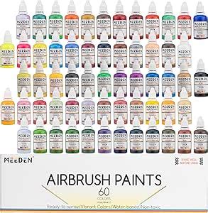 Meeden Acrylic Airbrush Paint For Model Air Brush Spray Paint Set