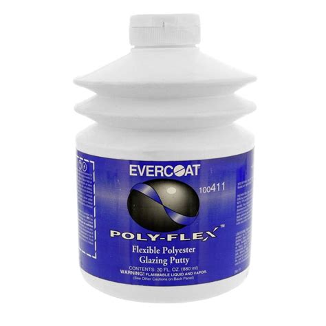 Evercoat 411 30 Oz Poly Flex Flexible Polyester Glazing Putty