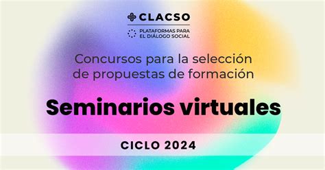 Concurso para la selección de Seminarios Virtuales CLACSO