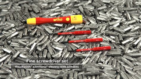 Tutorial Wiha Fine Screwdriver Set PicoFinish SlimVario Electric