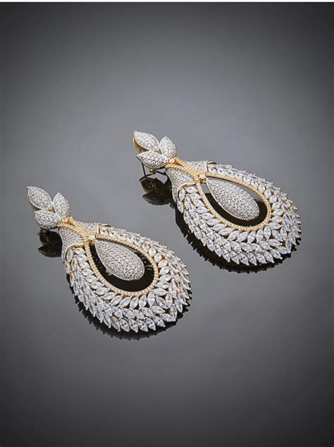 Designer diamond earrings