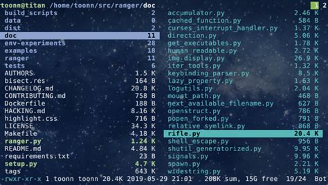 ranger: Vim-like command-line File Manager