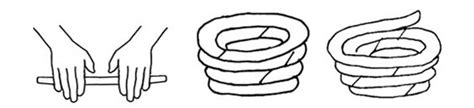 Ceramic Dictionary - by Susan Mussi: COILING (3) Building with clay coils.