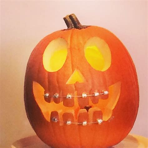 Pumpkin With Braces Braces Halloween Easy Pumpkin Carving Pumpkin Carving Pumpkin Carving