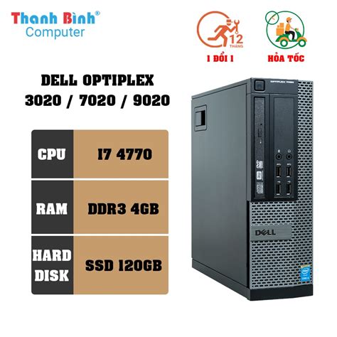 Mô Hình Cây Máy Tính Đồng Bộ Dell Optiplex 302070209020 I7 4770