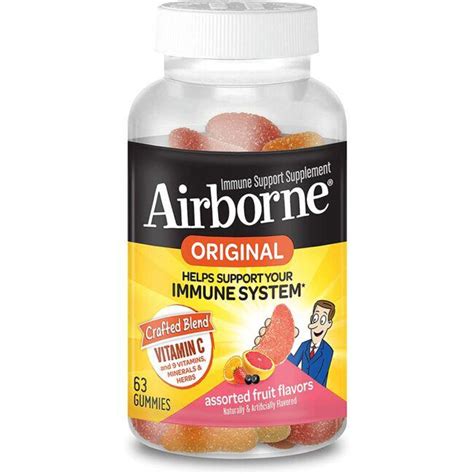 Airborne Airborne Original Gummies Assorted Fruit Flavors 63 Gummies Swanson®