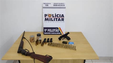 Denuncia faz PM prender homem arma e dezenas de munições FOLHAMAX