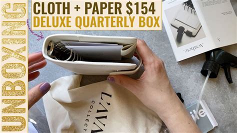 UNBOXING Cloth And Paper 154 Deluxe Quarterly Subscription Box YouTube