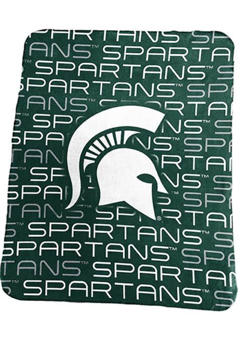 Michigan State Spartans Classic Graphic Fleece Blanket Green