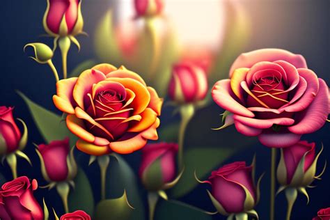 Yellow Rose Wallpaper 3d