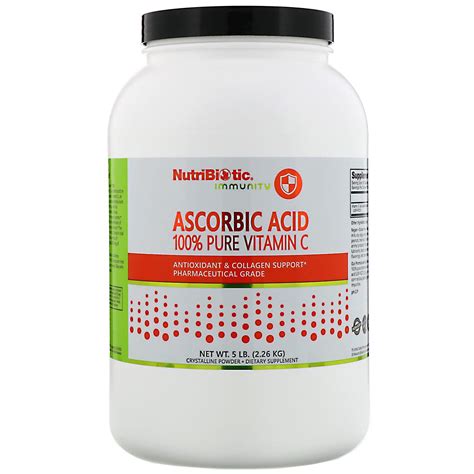 Nutribiotic Immunity Ascorbic Acid 100 Pure Vitamin C Crystalline