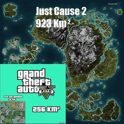 GTA V map compared to just cause 2 - GTA V - GTAForums