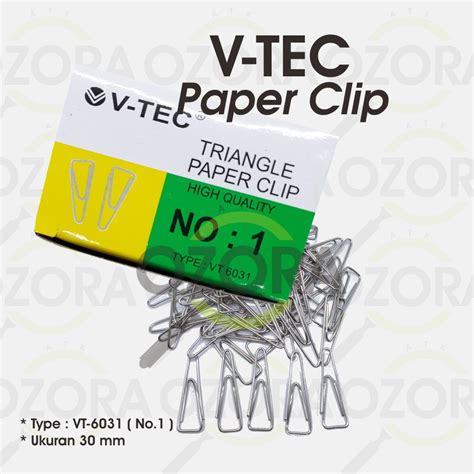 Jual Paper Clip Trigonal Klip Penjepit Kertas Vtec No Shopee Indonesia