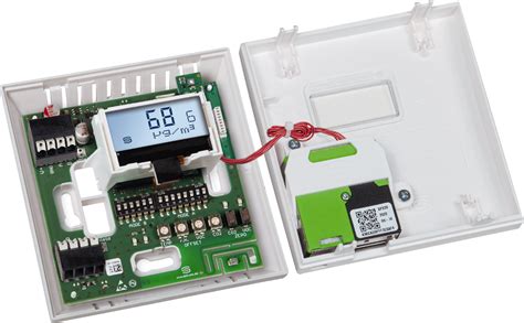 Raumfühler für Feuchte Temperatur und PM RFTM PS Modbus LCD