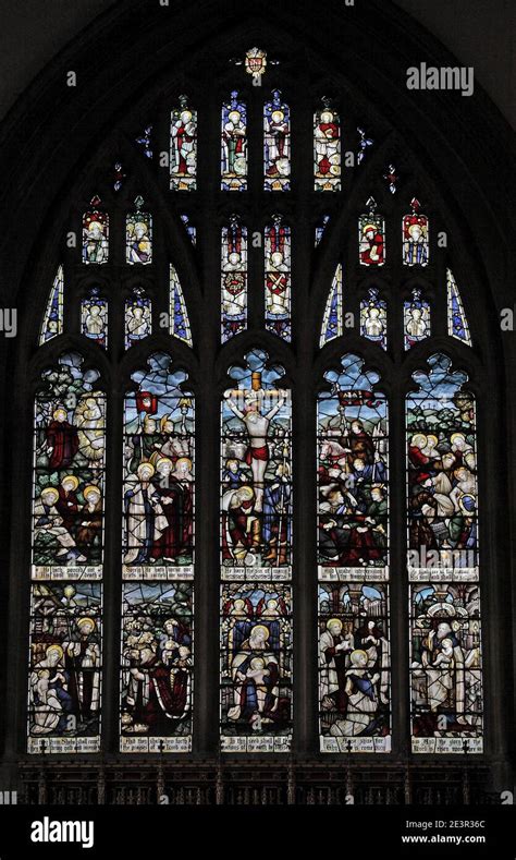 A Stained Glass Window By C E Kempe Co Depicting Scenes From The