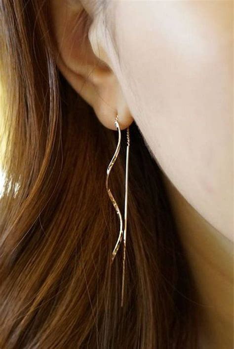 These Long Twisted Bar Earrings Goes Well With Any Outfit Perfect For