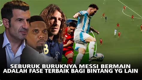 Selalu Nikmat Di Setiap Laga Ete O Figo Puyol Benarkan Bahwa Messi