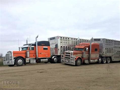 Two Large Semi Trucks Parked Next To Each Other