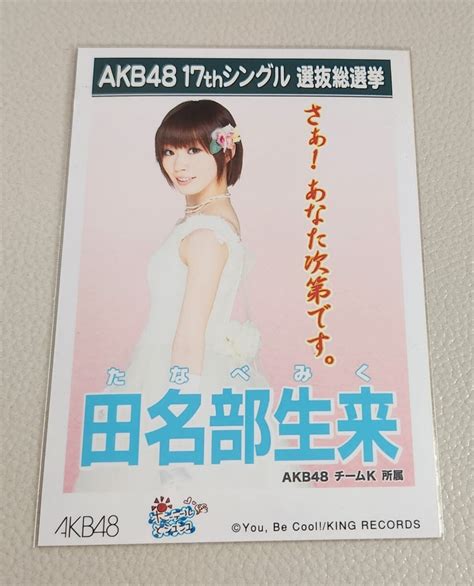 【目立った傷や汚れなし】akb48 田名部生来 Akb48 ポニーテールとシュシュ 劇場盤 生写真の落札情報詳細 ヤフオク落札価格検索