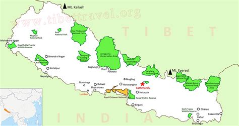 Where is Nepal Located on Map, Nepal Map in Asia and World