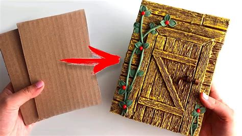 Diy Simple Notebook Decor Cardboard Idea Paper Craft Book Cover