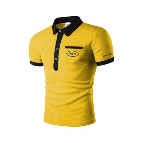 Ladies Mtn Ladies Yellow Short Sleeve Golf Shirt