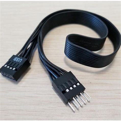 8X Mainboard 9Pin USB 2 0 Stecker zu Buchse VerläNgerung Daten Kabel