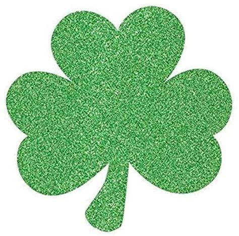 Amscan St Patrick S Day Mini Glittered Shamrock Assorted Cutouts