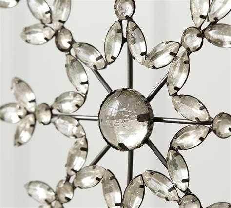 Jeweled Snowflake Ornament Pottery Barn