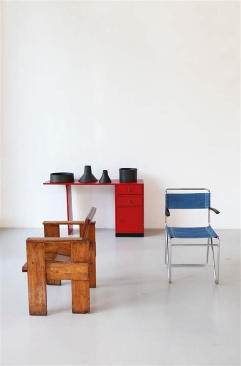 Gerrit Rietveld Desk 1930s Albatros Chair C1950 Wh Gispen