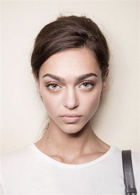 Zhenya Katava Beauty At Elisabetta Franchi Spring 2015 Mfw