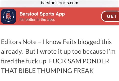 Espns Sam Ponder Calls Barstools Big Cat Out On Twitter