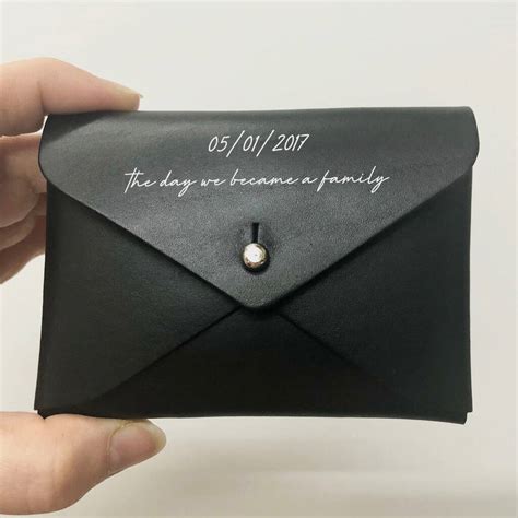 Personalised Leather Business Card Case By Holdall Co