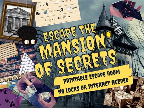 Escape Room Game. Mansion of Secrets Adventure Game for Families, Kids and Adults | Escape Room ...