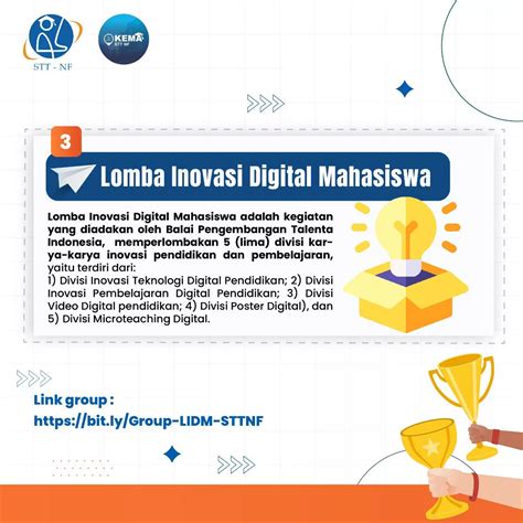 Pendaftaran Lomba Inovasi Digital Mahasiswa Stt Nurul Fikri Tahun 2023