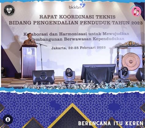 Bkkbn Ri Gelar Rakortek Bidang Pengendalian Penduduk