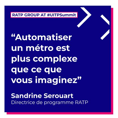 Ratp Group On Twitter [ Ratpgroupatuitp2023] Sandrine Serouart Dir