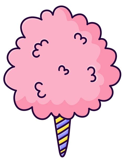 Sweet cotton candy cartoon icon 18802697 PNG