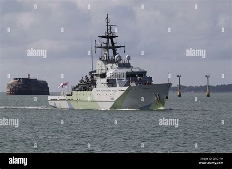 The Royal Navy River Class Offshore Patrol Vessel Hms Severn Returns To