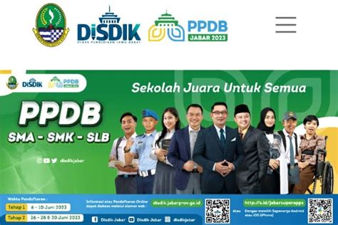 Ppdb Jabar Dibuka Juni Ini Link Pendaftaran Dan Alokasi